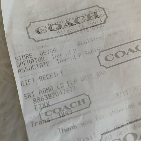 COACH SECRET ADMIRER LARGE FLAP WRISTLET WALLET 46934 - Picture 12 of 15